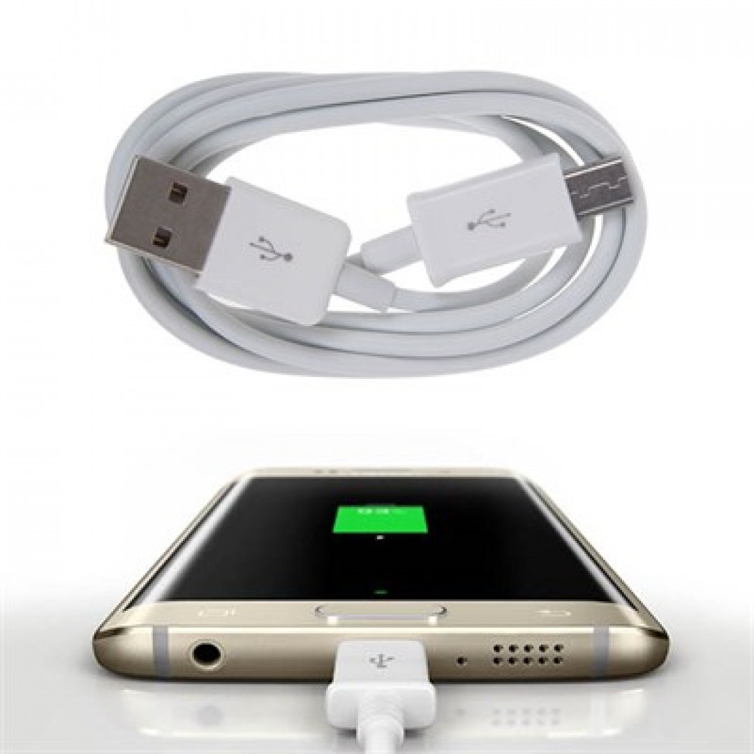 Beyaz Şarj Ve Data Kablosu 1m (android)