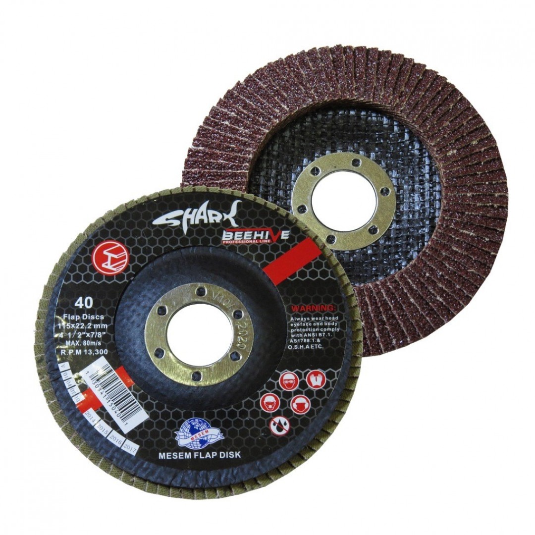Shark Flap Disk 115x22.2 Mm 40 Kum (10 Adet)
