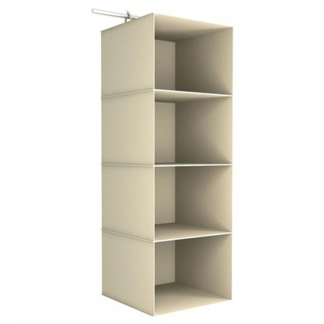 Dolap İçi Düzenleyici 4 Bölmeli Katlanabilir Bez Dolap Organizeri