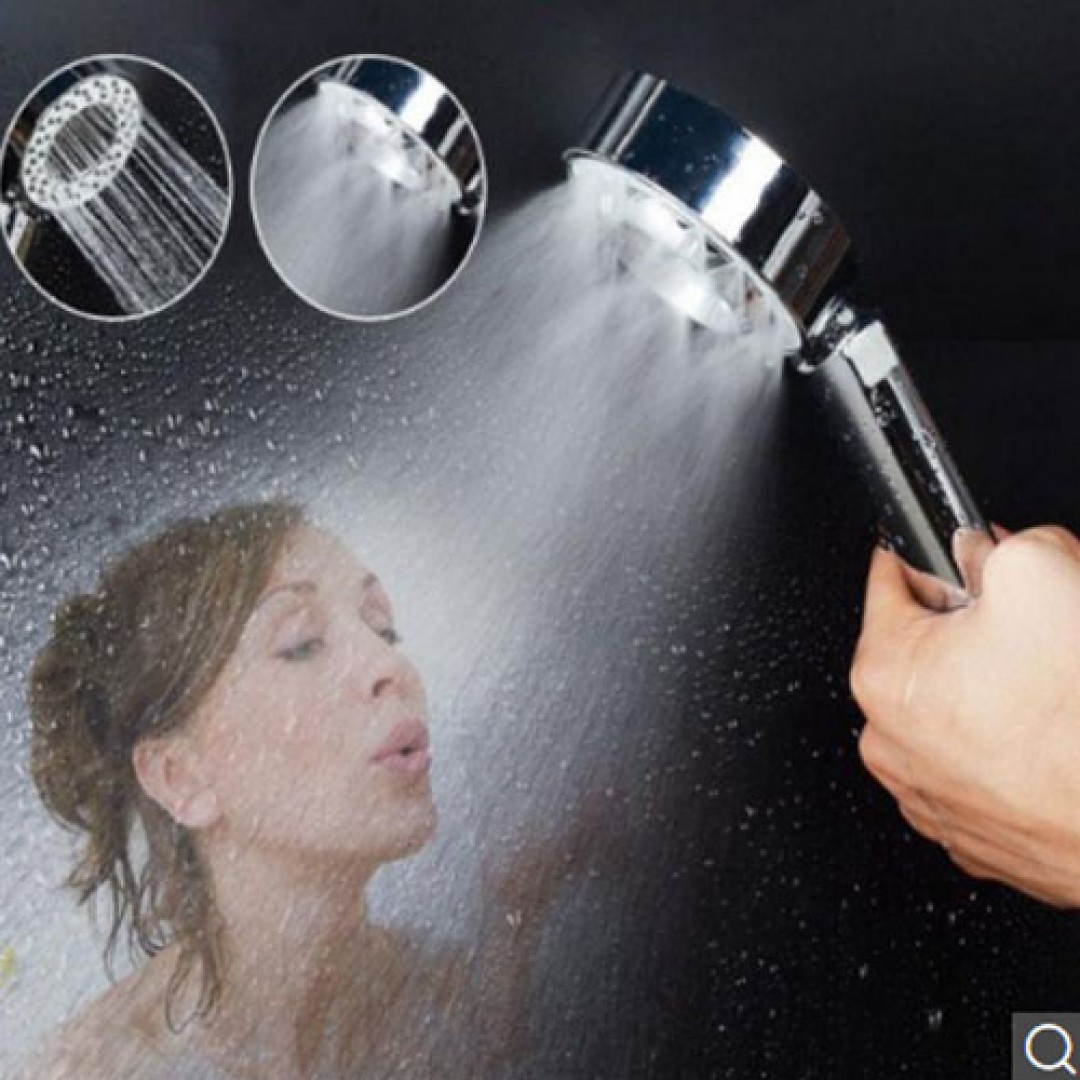 Çift Taraflı Şampuan Hazneli 3 Fonksiyonlu Duş Başlığı