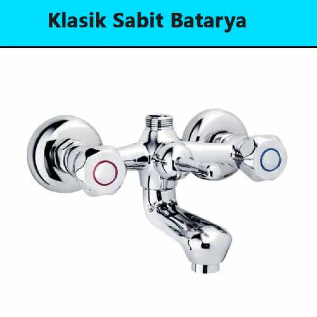 Klasik Sabit Banyo Mutfak Lavabo Batarya