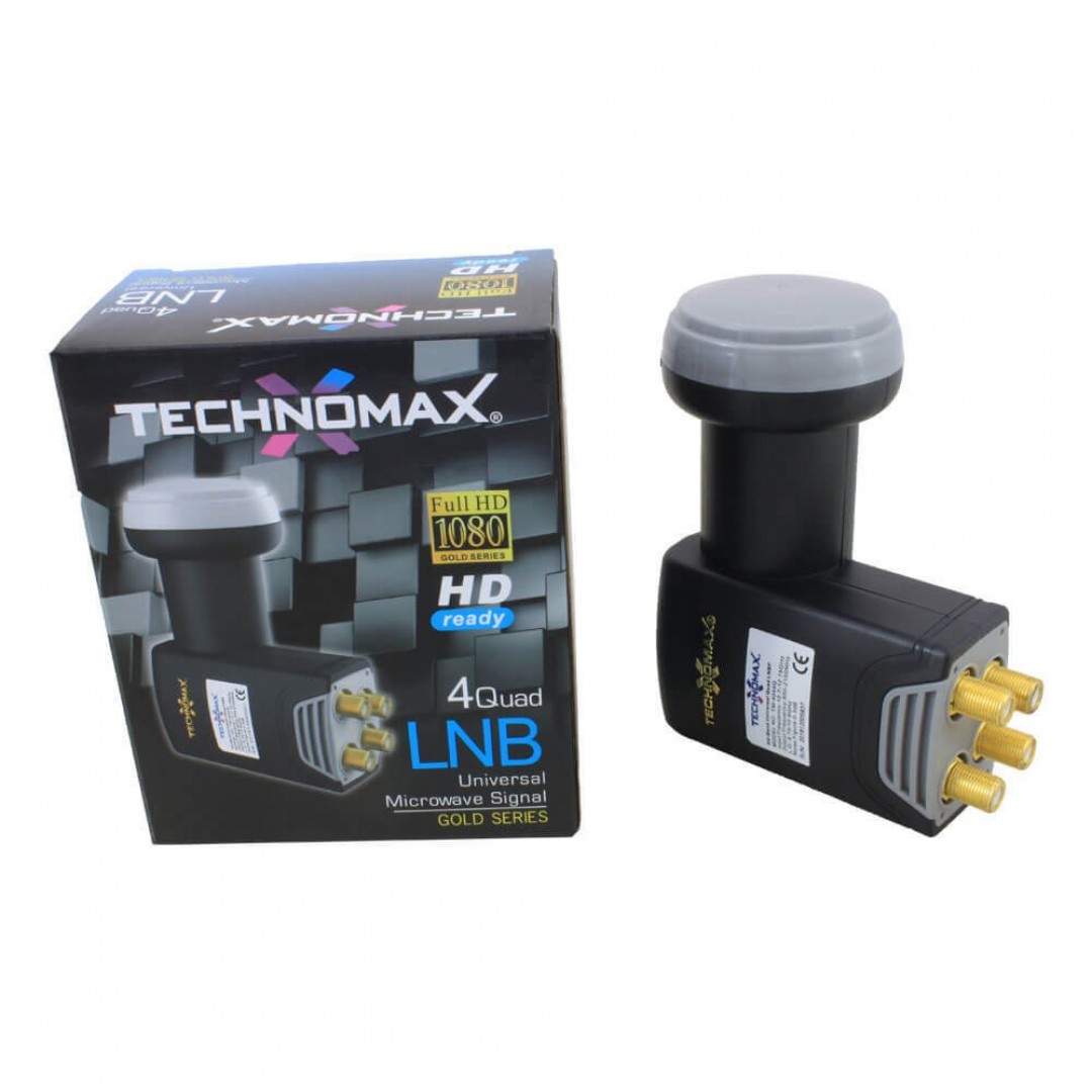 Technomax Çanak Uydu 4'lü Lnb Gold Seri Hd