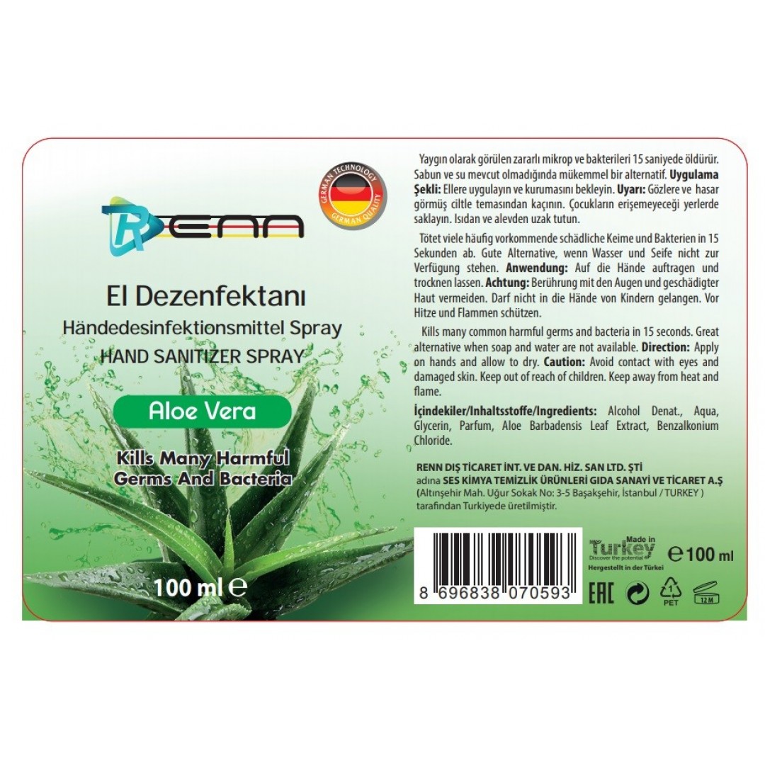 Sprey El Dezenfektanı 100 Ml