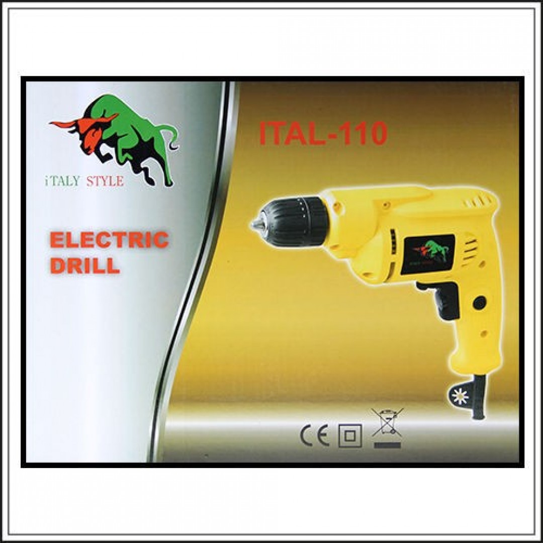 İtaly Style 400 W Darbesiz Vidalama Matkap Yüksek Sıkım Sağlam Tork