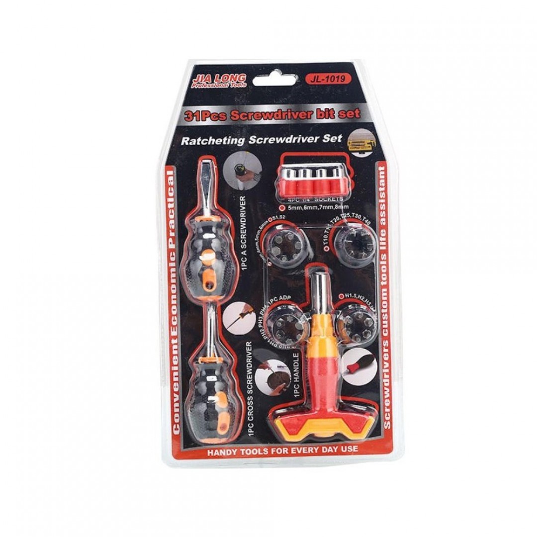 31 Parça Lokma Ve Tornavida Uçlu Bit Set