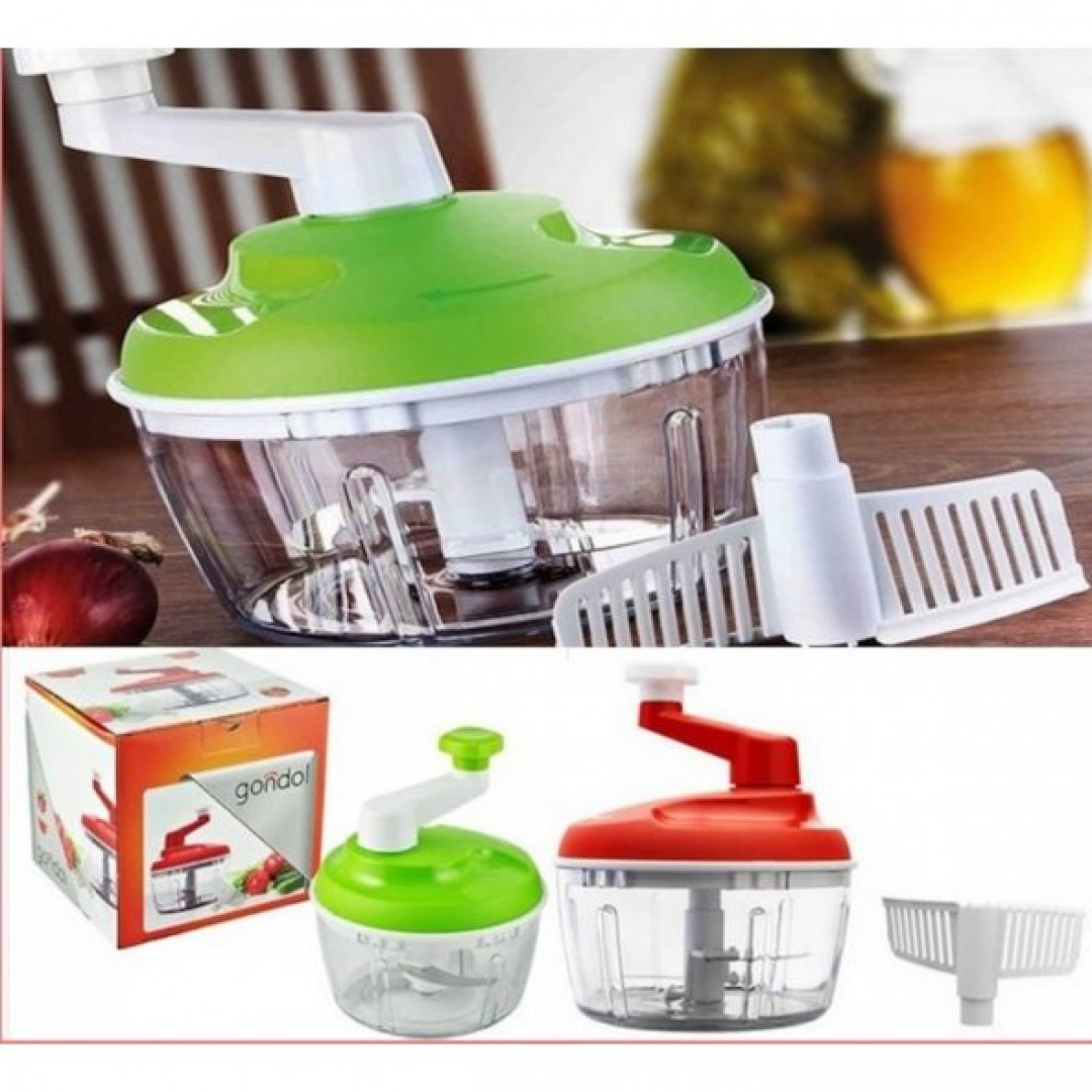 Çevirme Kollu Pratik Mutfak Robotu Sebze Doğrayıcı Karıştırıcı Rondo