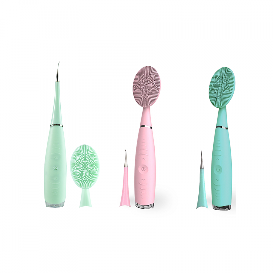 Titreşimli  Diş Bakım Ve Yüz Temizleyici Yüz Masaj Aleti Facial Brush 3 İn 1