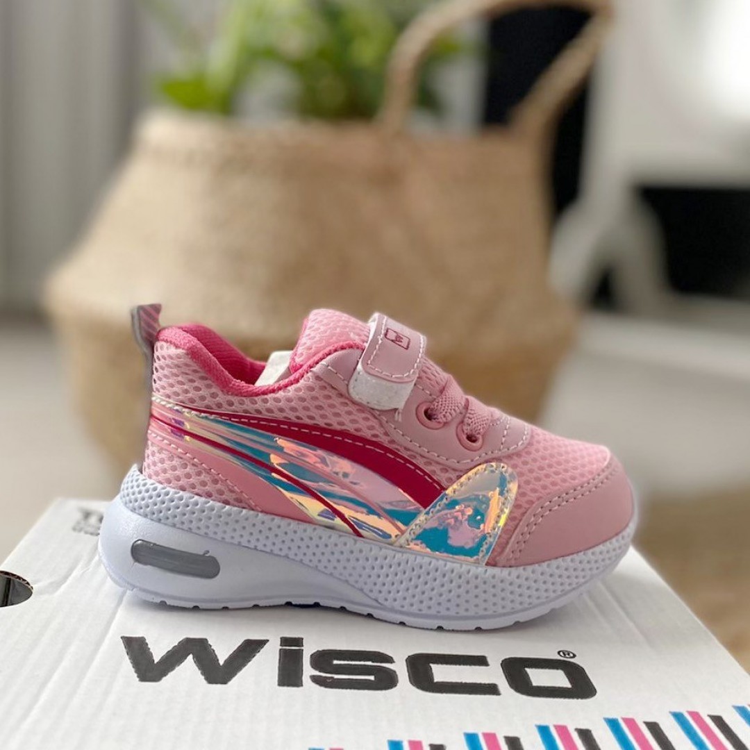 Wisco Işıklı Taban Pembe Çocuk Ayakkabı Ka-010