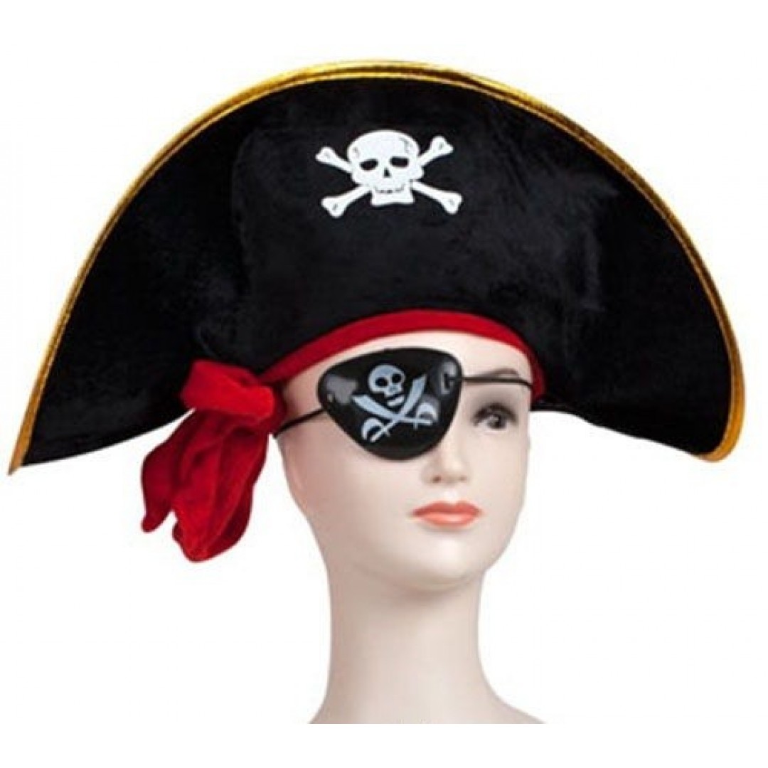 Kaptan Jack Çocuk Korsan Şapkası Ve Göz Bandı Seti