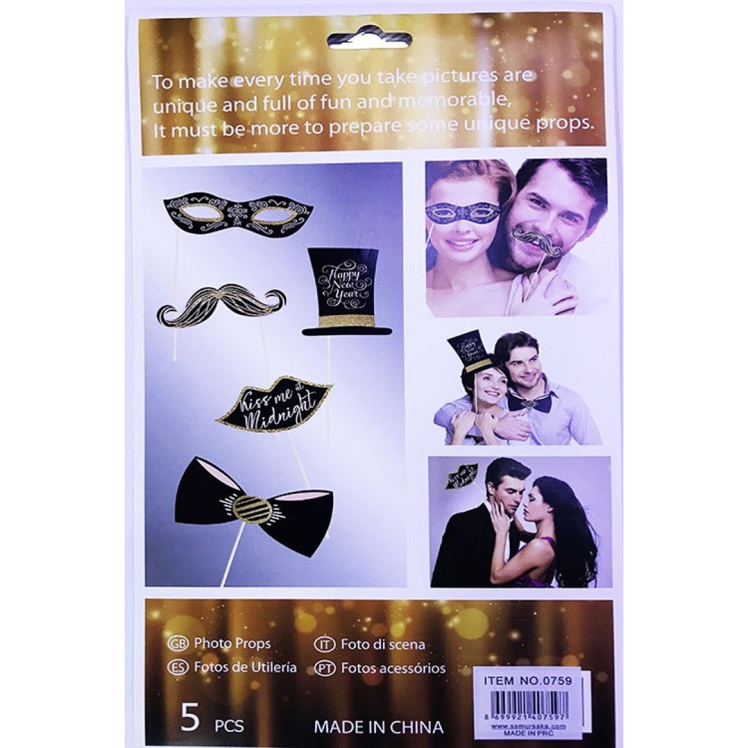 Yılbaşı Partisi İçin 5 Parça Fotoğraf Çekimi Aksesuarı