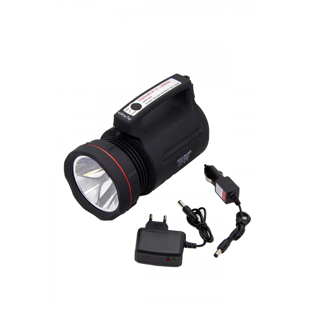 Gs-8006 Parlak Ledli Taşınabilir Şarj Edilebilir El Feneri