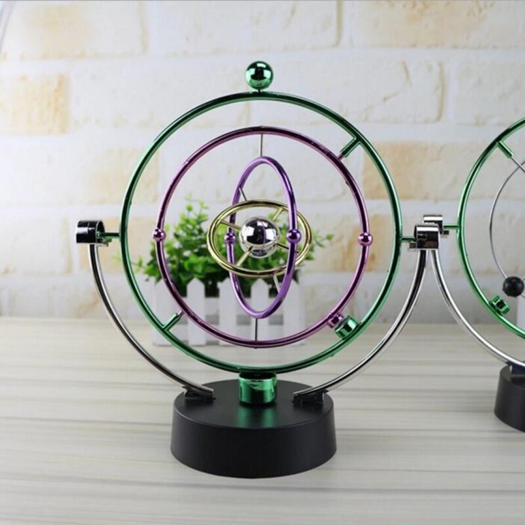 Kinetik Orbital Masa Üstü Renkli Dekoratif Manyetik Salıncak