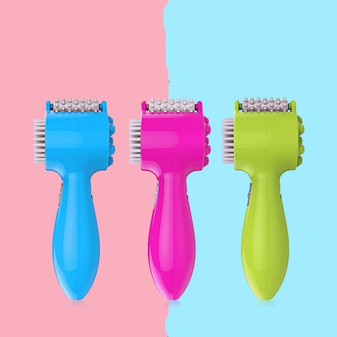 3 Fonksiyonlu Titreşimli Baş Yüz Vücut Masaj Aleti