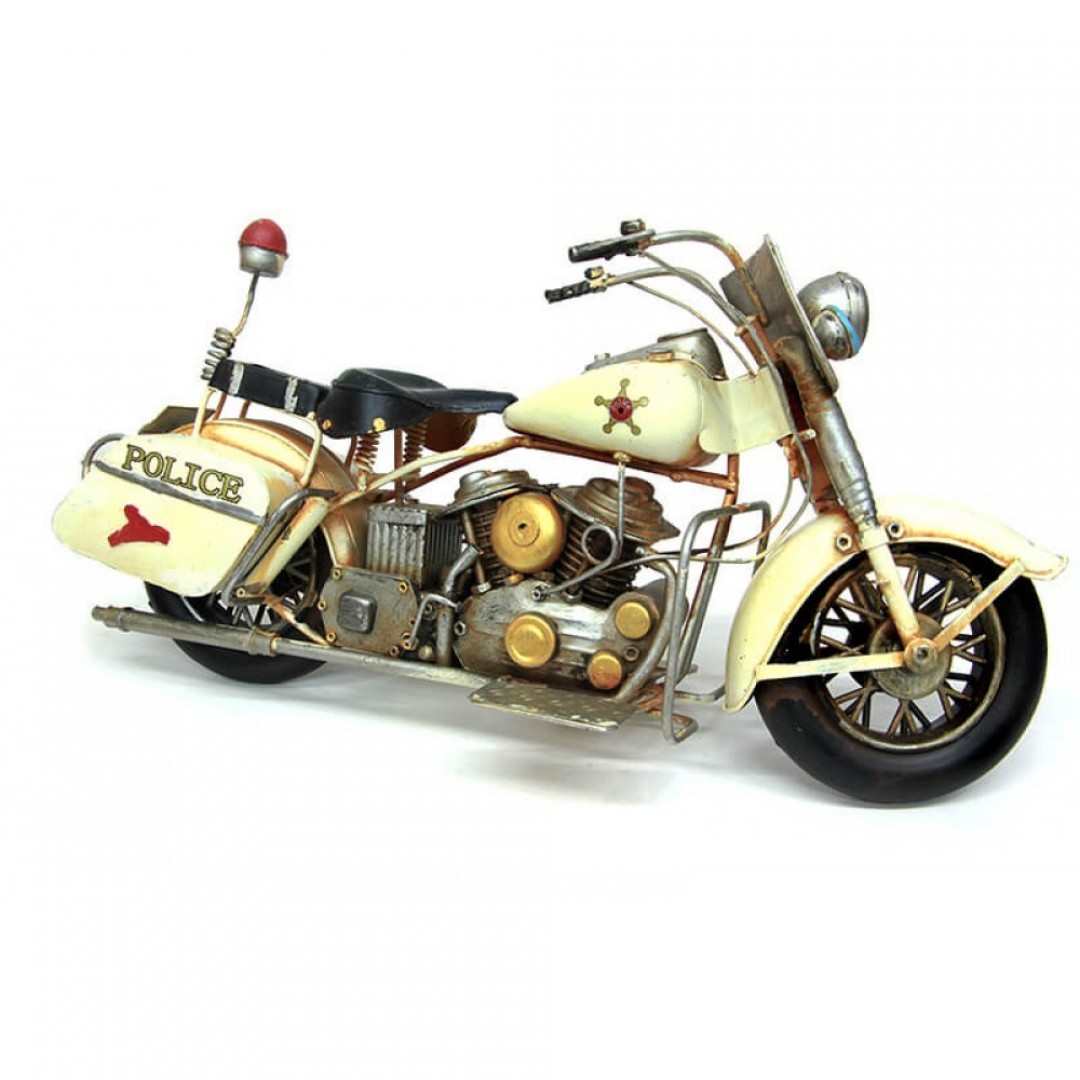 Dekoratif Cruiser Police Metal Motosiklet