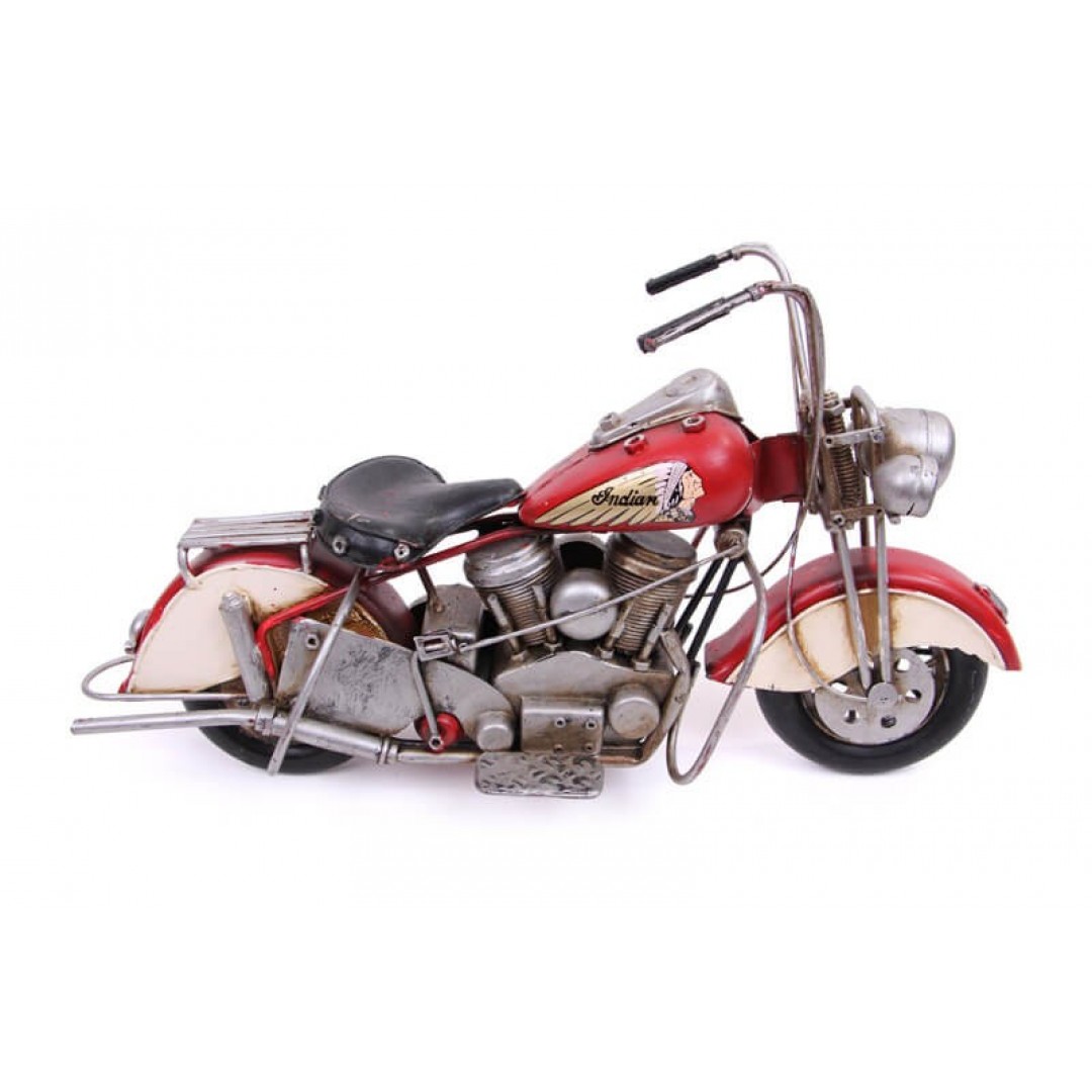 Nostaljik Vintage Tarz Dekoratif Metal Chopper Motosiklet