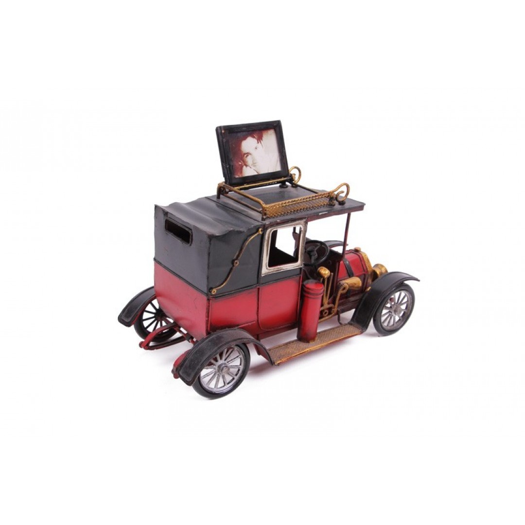 Nostaljik Ford Classic Coupe Çerçeveli Dekoratif Metal Araba