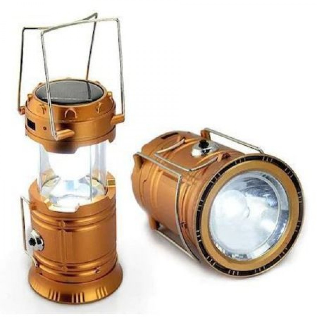 Çok Fonksiyonlu Usb Çıkışlı Güneş Enerjili Şarjlı Led El Feneri Işıldak 6+1