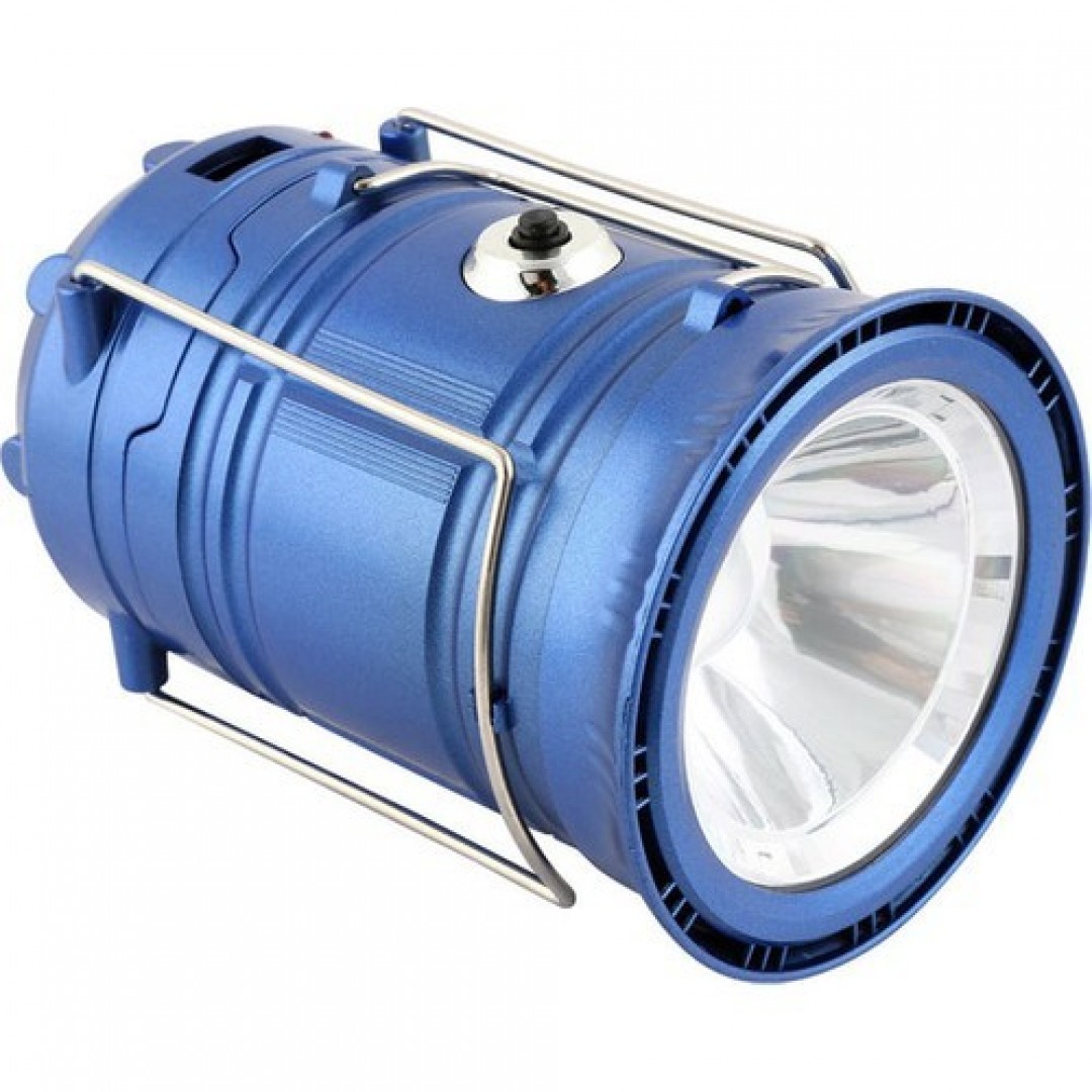 Çok Fonksiyonlu Usb Çıkışlı Güneş Enerjili Şarjlı Led El Feneri Işıldak 6+1