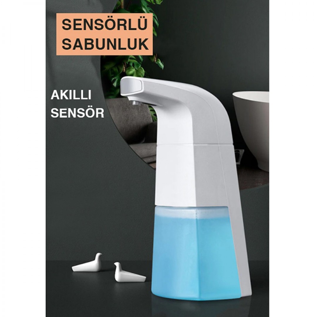 Kademeli El Değmeden Kullanılan Sensörlü Otomatik Sıvı Sabunluk
