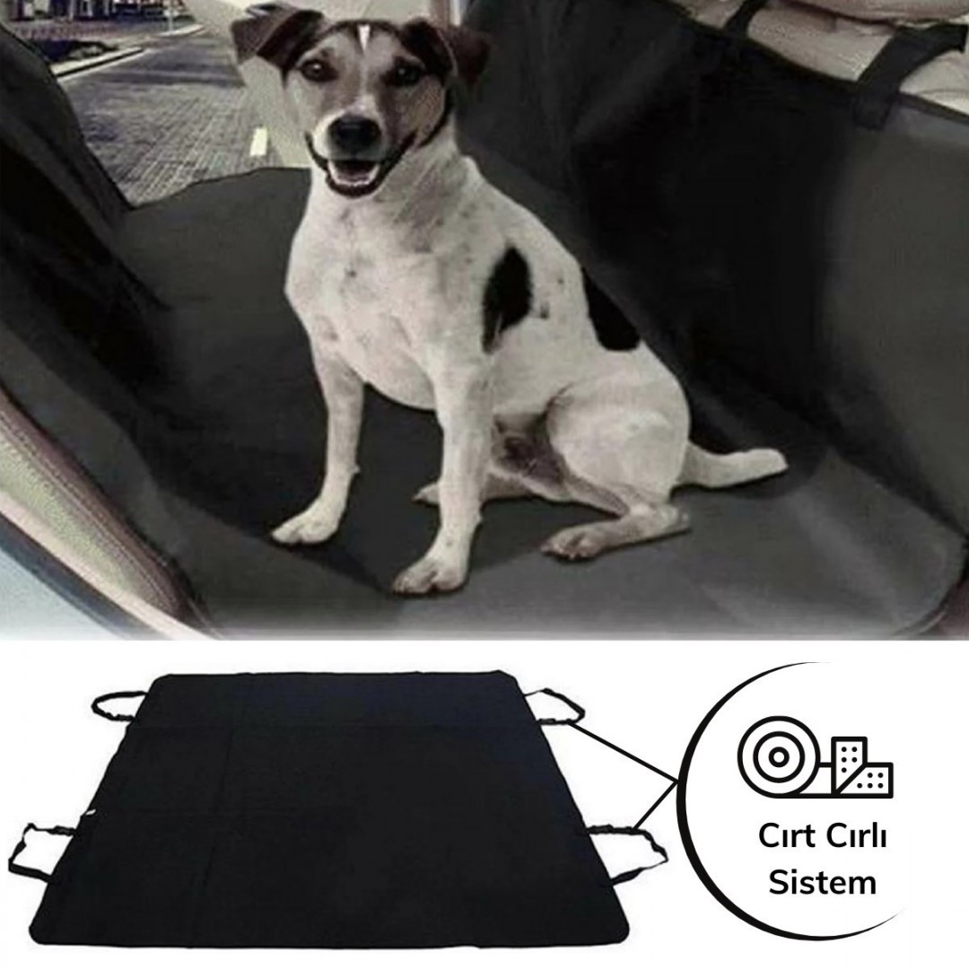 Araç Oto Arka Evcil Hayvan Kirlilik Önleyici Koltuk Kılıfı Siyah