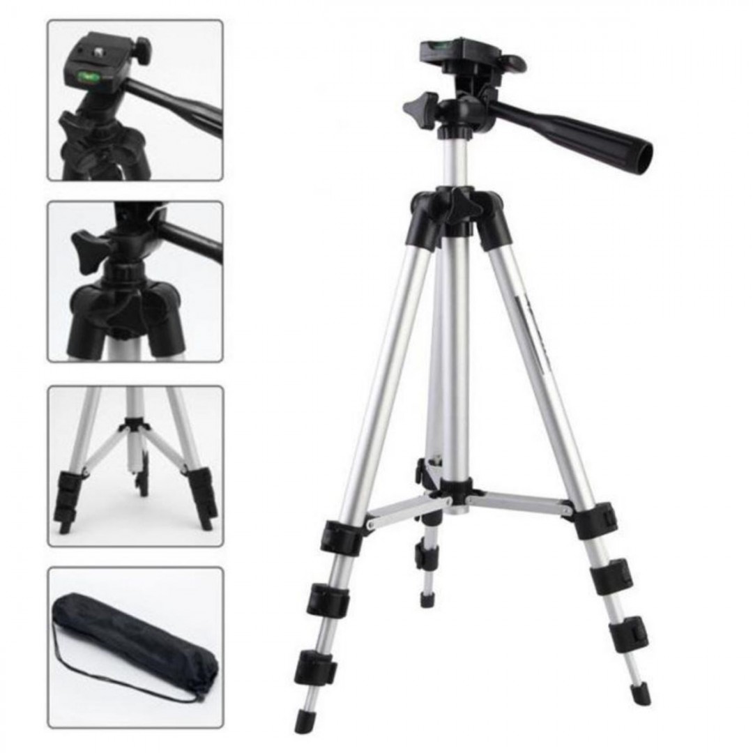 360 Derece Ayarlanabilir Katlanabilir Profesyonel Çekime Uygun 65 Cm Ayaklı Tripod