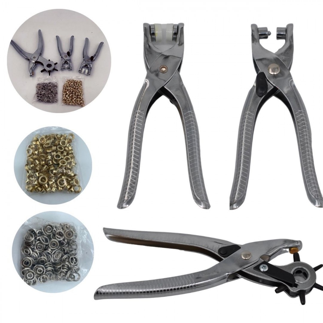 3'lü Kolay Kemer Deri Delik Açma Delme Aleti Delici Pensesi Delgeç Seti