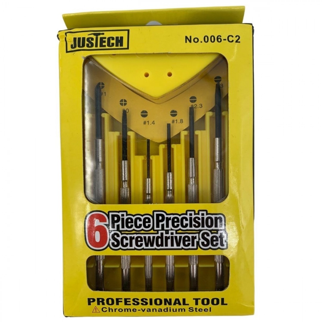 Profesyonel Çelik Gövdeli Döner Başlıklı Telefon Saatçi Tornavida Seti Takımı