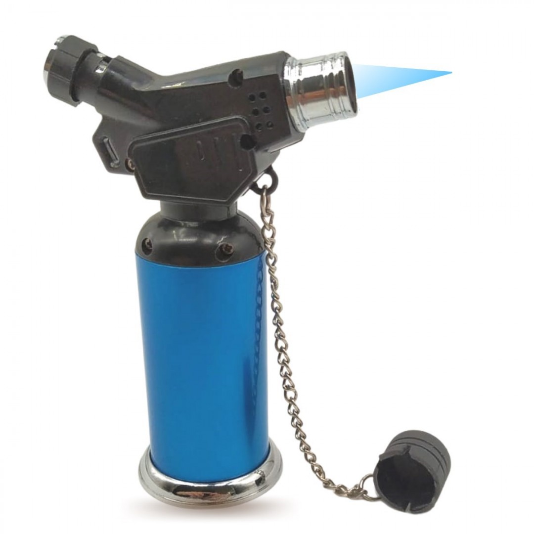 Metal Boş Gaz Hazneli Doldurulabilir Taşınabilir Küçük Torch Alevli Çakmak Pürmüz