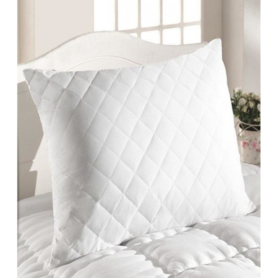 Kapitoneli Yastık Alezi - Fermuarlı Yastık Koruyucu Alez (12 Adet)