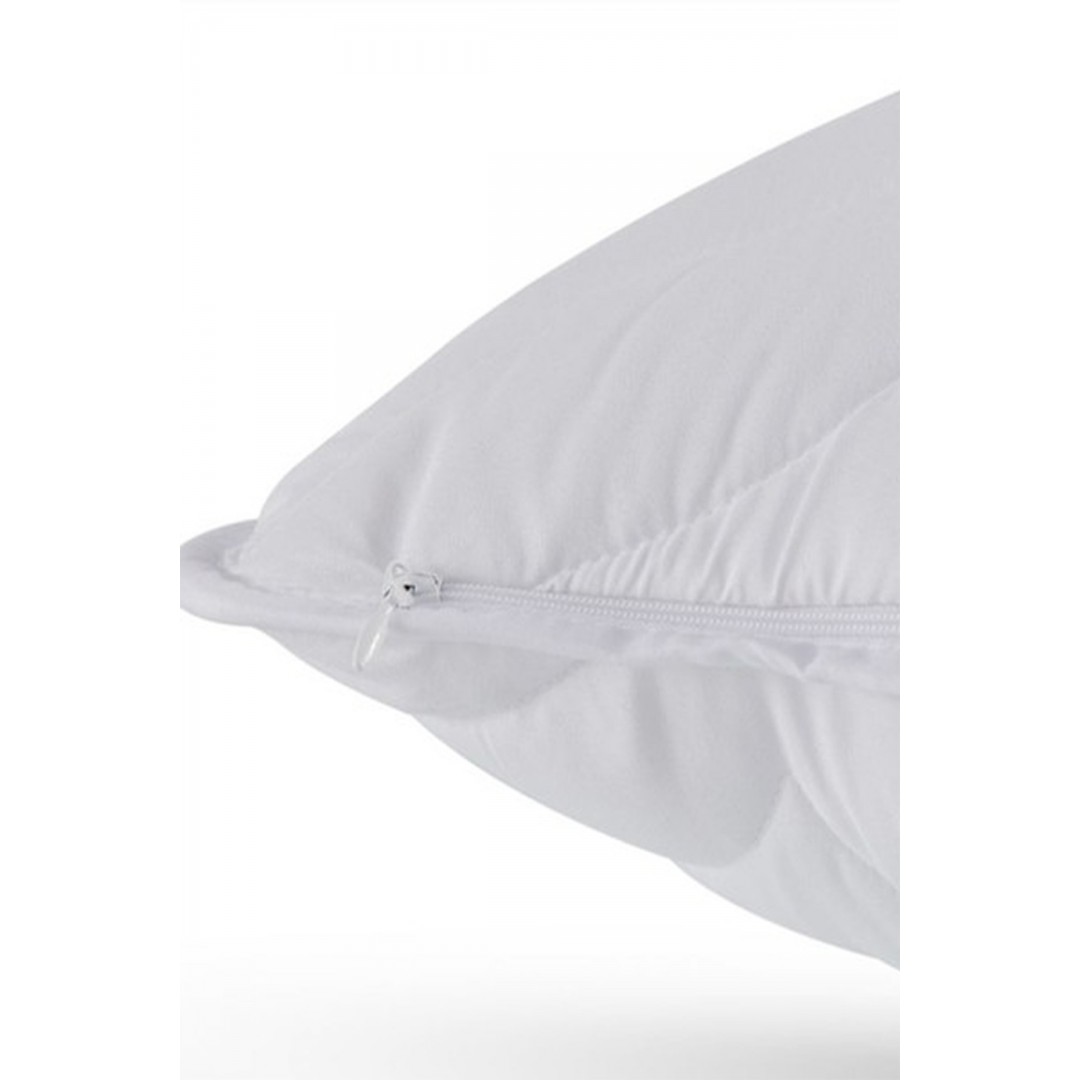 Kapitoneli Yastık Alezi - Fermuarlı Yastık Koruyucu Alez (12 Adet)