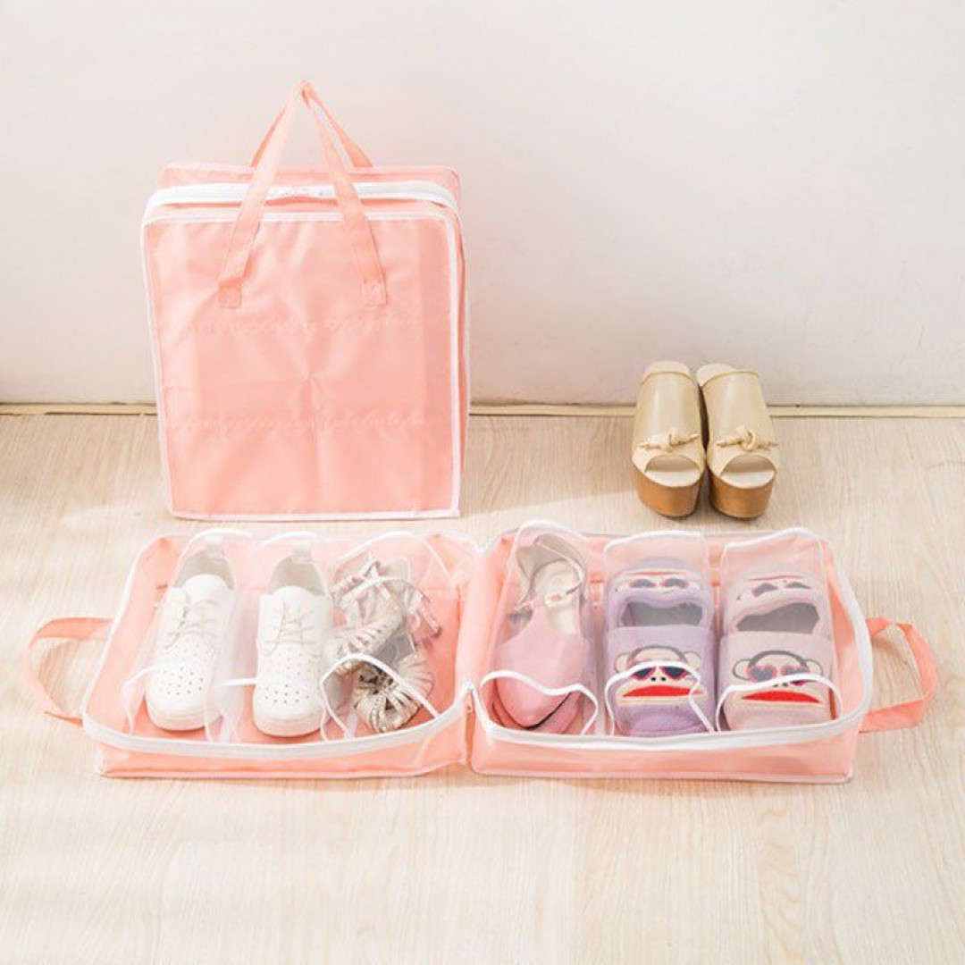 Fermuarlı Pratik Ayakkabı Saklama Ve Taşıma Hurcu Valizi Çantası