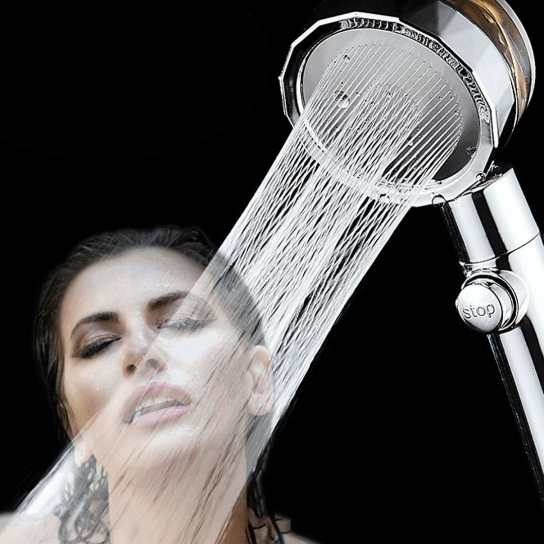Pratik Fanlı Pervaneli Tazyikli Duş Başlığı