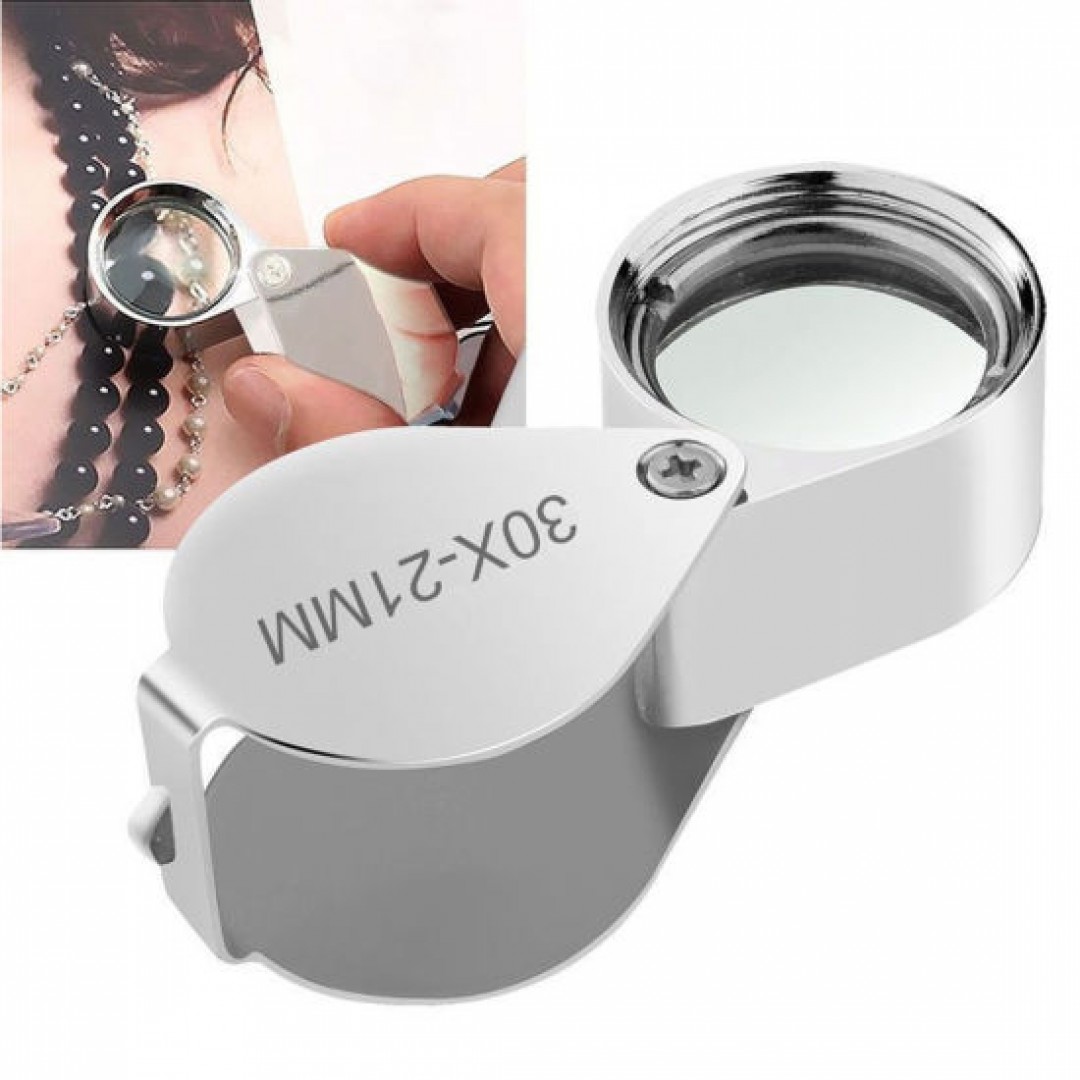 Mini Taşınabilir Lup Büyüteç 30x21mm Kuyumcu Tip Büyüteç Jevelers Loupe Pırlanta Büyüteci