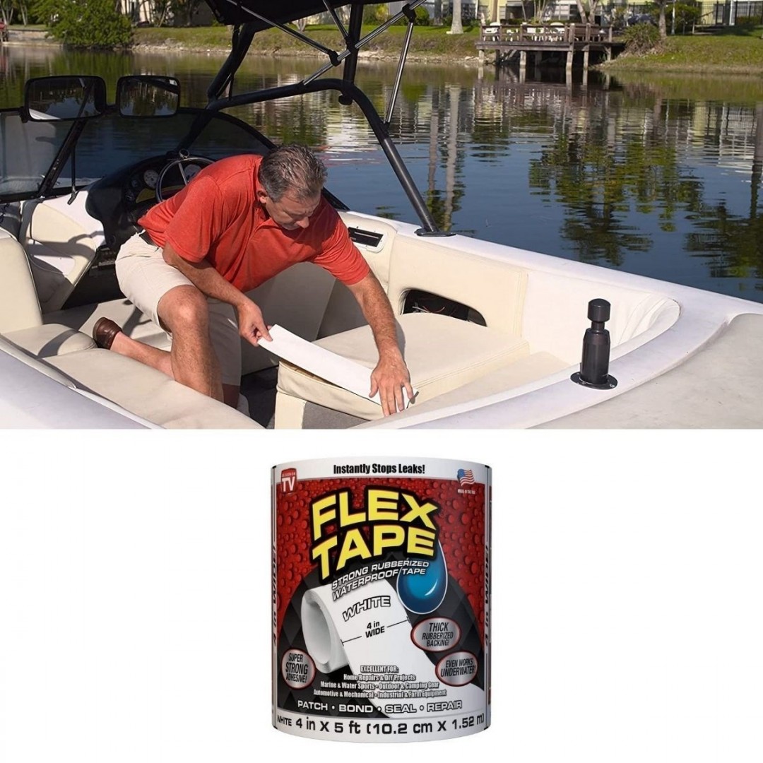 Güçlü Suya Dayanıklı Su Sızdırmaz Sıcak Soğuk Tamir Bandı Beyaz Flex Tape 1,5 Metre