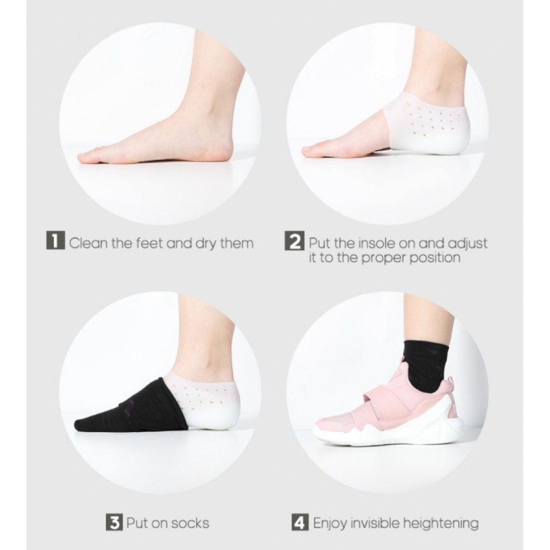 Topuk Yükseltici Topuk Çorabı Ten Rengi