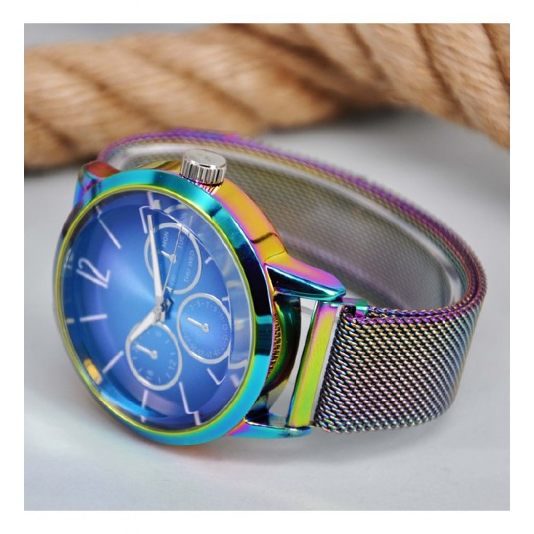 City Watch Hasır Mıknatıslı Kordon Analog Erkek Kol Saati(kutulu)