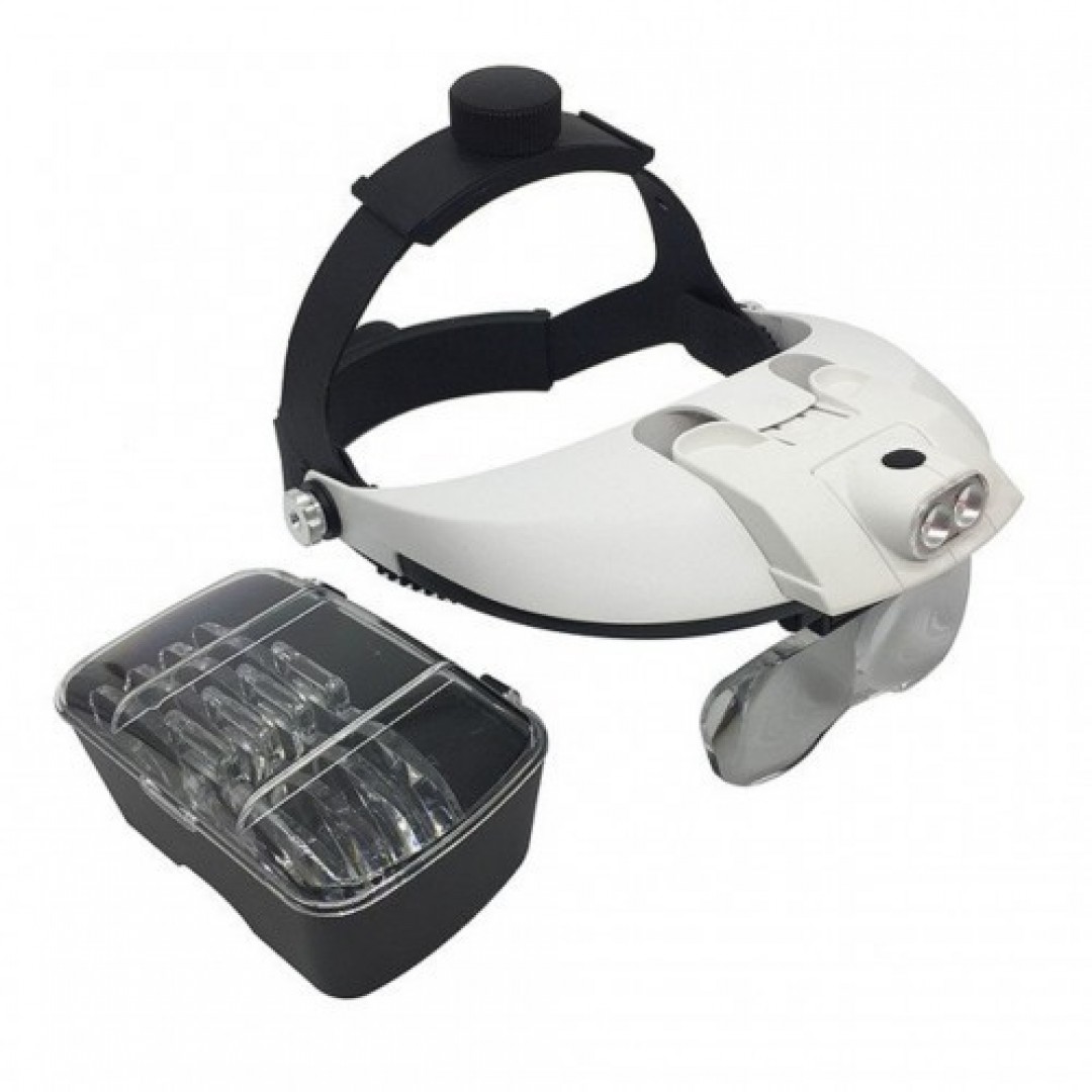 5 Mercekli Çok Fonksiyonlu, Başlık Tip Işıklı Büyüteç