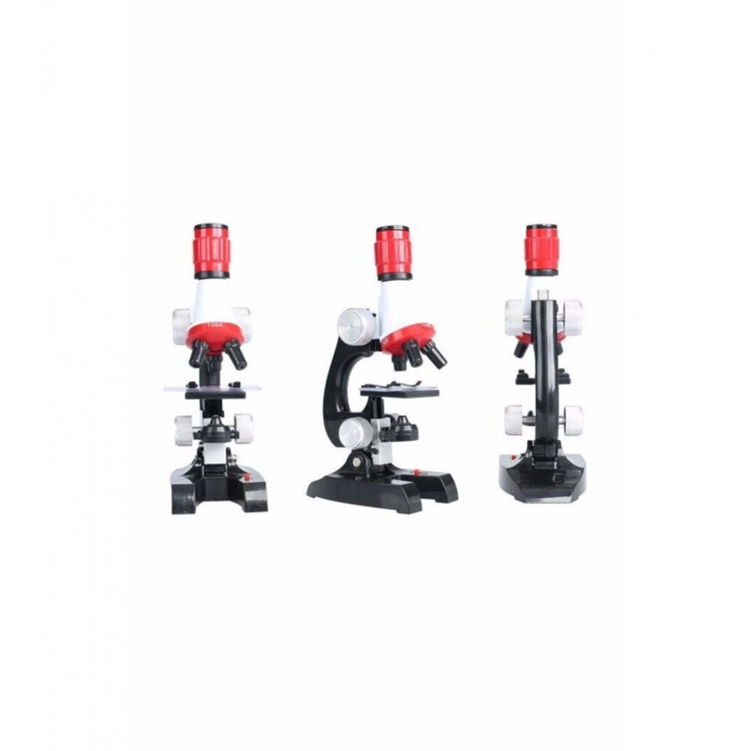 Çocuklar İçin Eğitici Mikroskop Kiti Zoom Led Işıklı 100x 400x 1200x St1200x