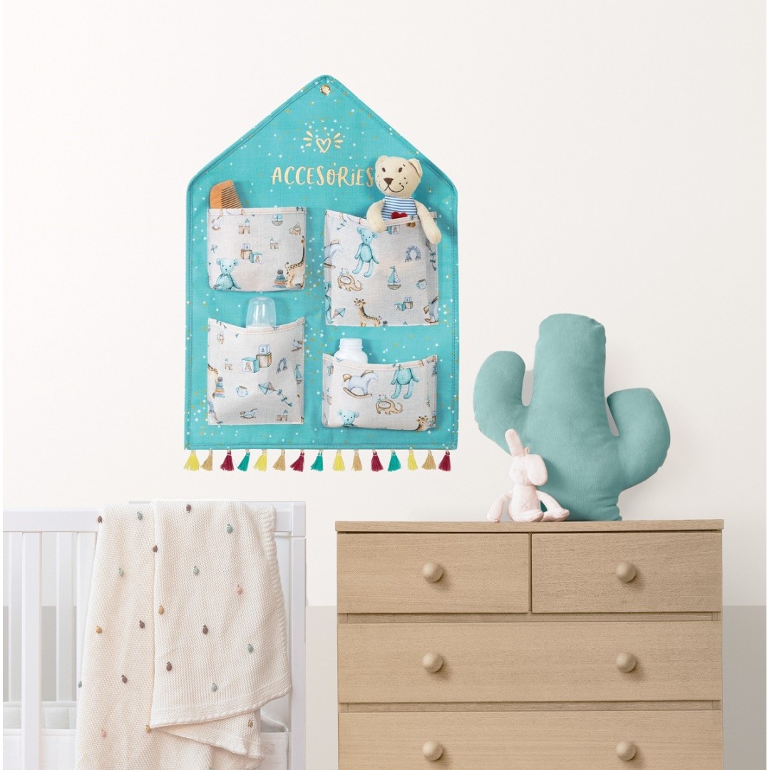 Baby 4 Cepli Kullanımı Kolay Desenli Duvar Düzenleyici (yeşil) 04225