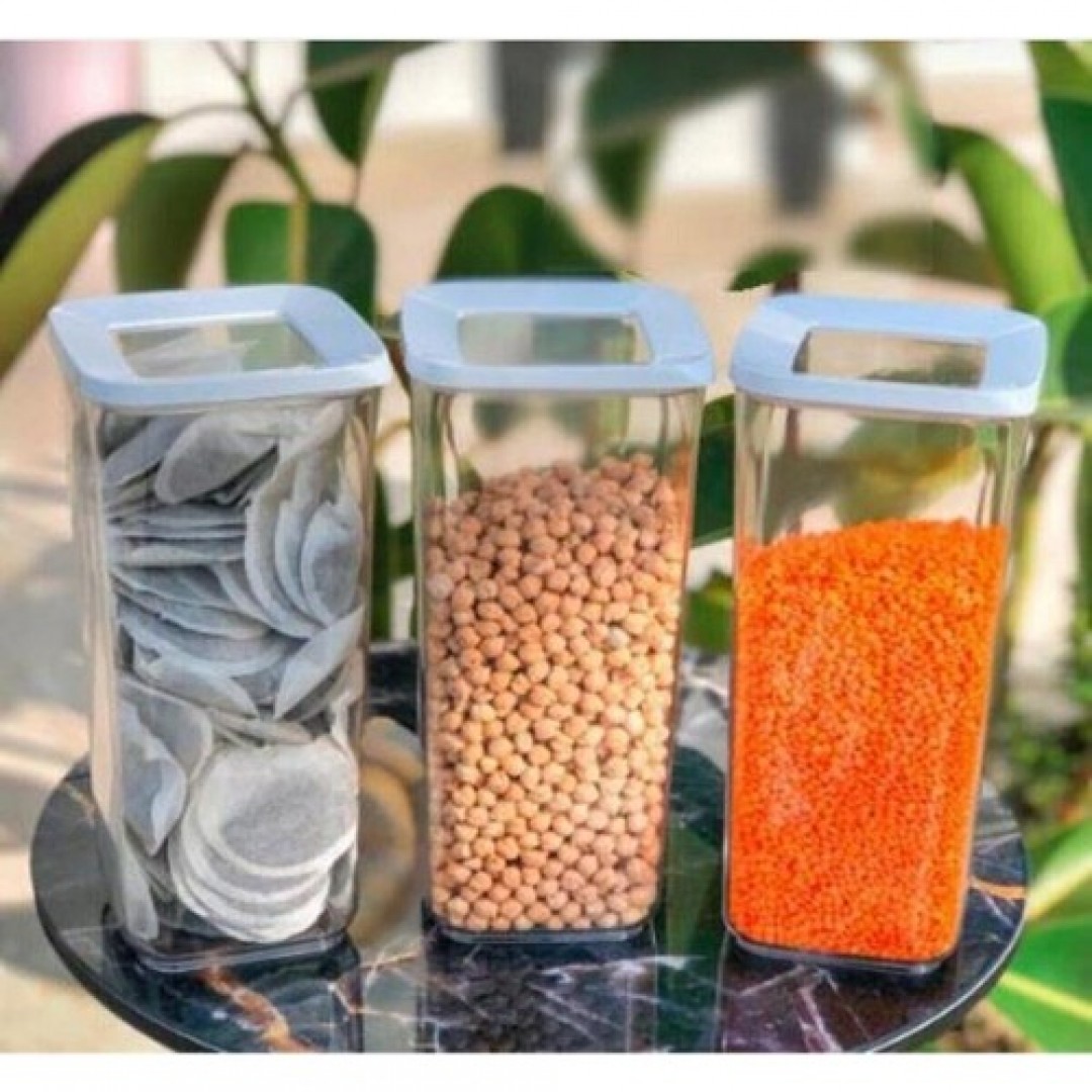 Lossa Kare Vakumlu Saklama Kabı 3`lü Set 1,7lt