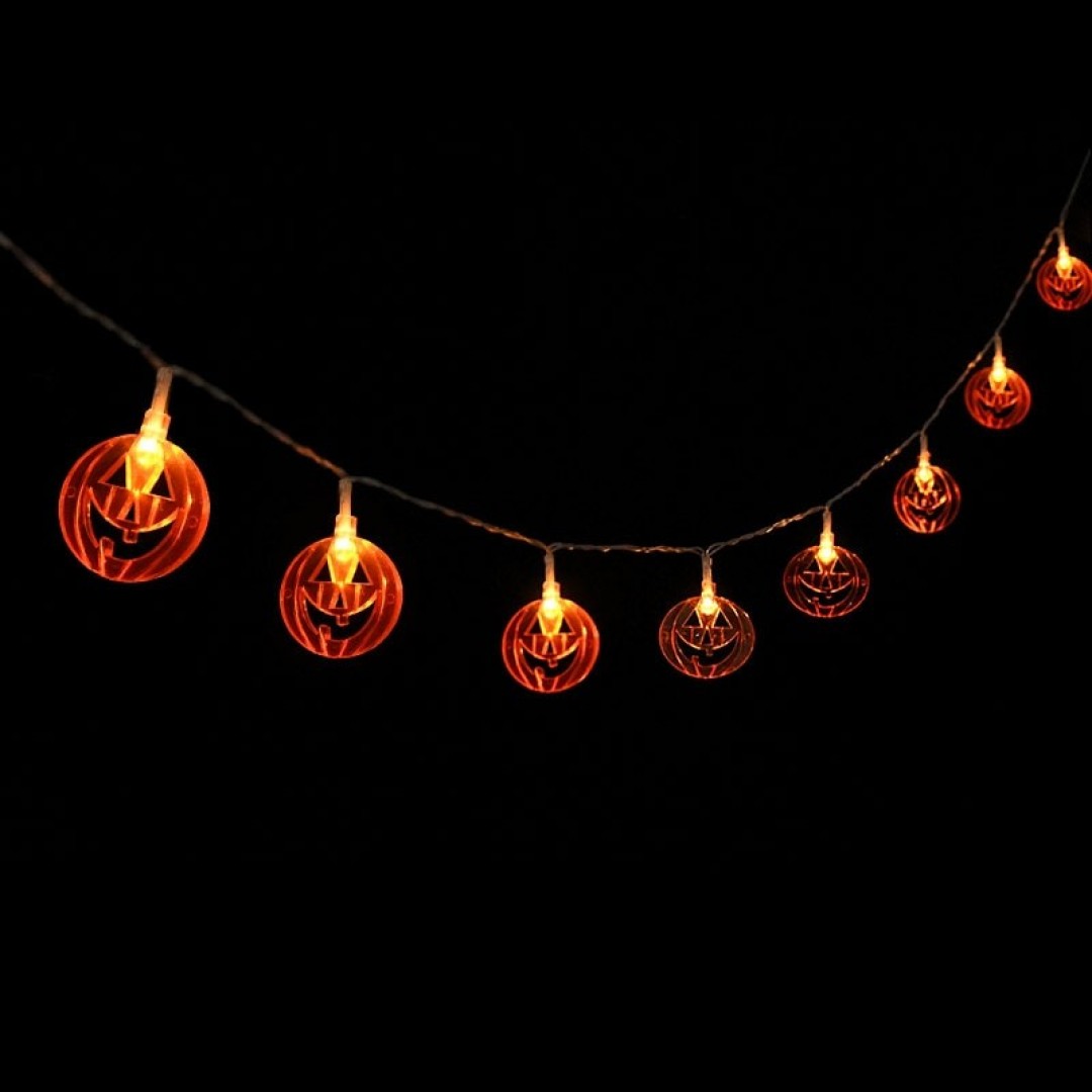 Cadılar Bayramı Halloween Balkabağı Temalı Led Işık 2 Metre